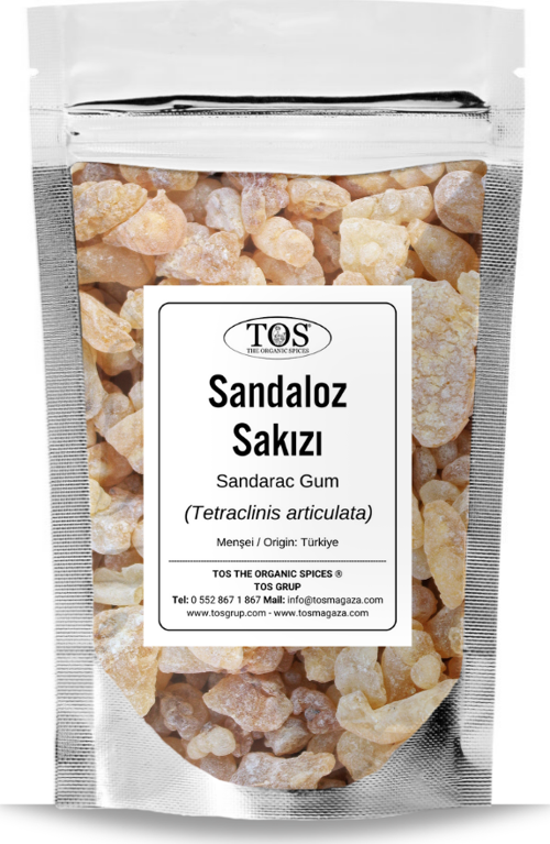 Sandaloz Sakızı 50 gr (1. Kalite) Tetraclinis articulata / Sandarac Gum