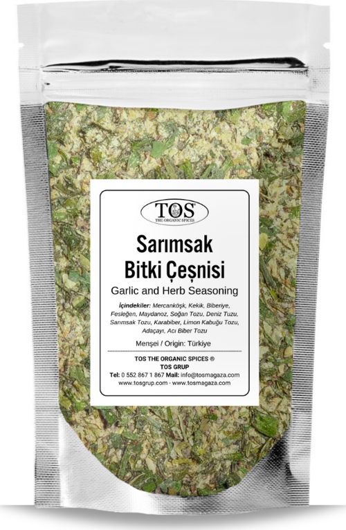 Sarımsak ve Bitki Çeşnisi 500 gr Garlic and Herb Seasoning - Premium Quality | Baharat Karışımı