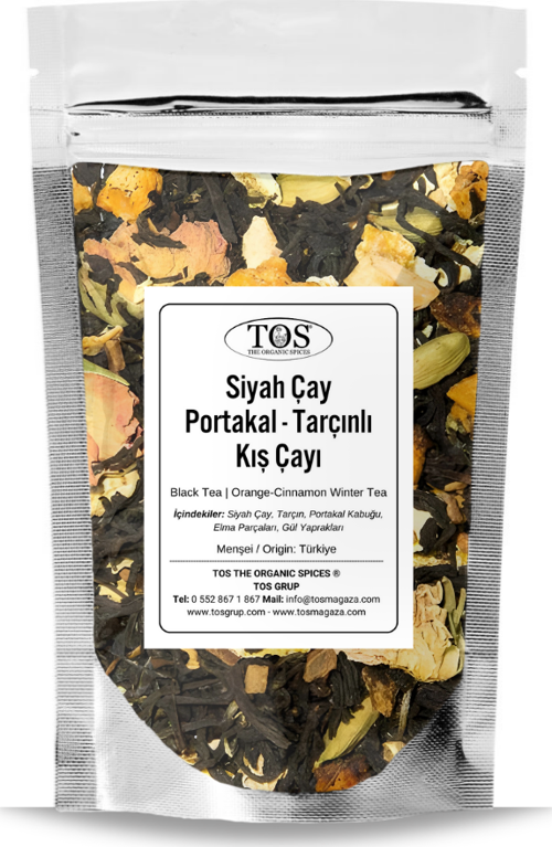 Siyah Çay | Portakal - Tarçınlı Kış Çayı 100 gr (1. Kalite) Black Tea | Orange - Cinnamon Winter Tea