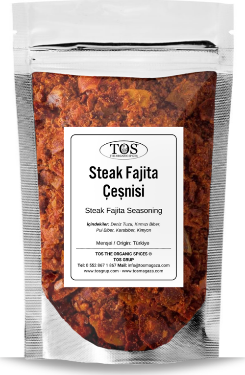Steak Fajita Çeşnisi 500 gr Steak Fajita Seasoning - Premium Quality | Baharat Karışımı