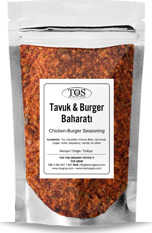 Tavuk - Burger Baharatı 500 gr Chicken-Burger Spice Blend - Premium Quality | Baharat Karışımı