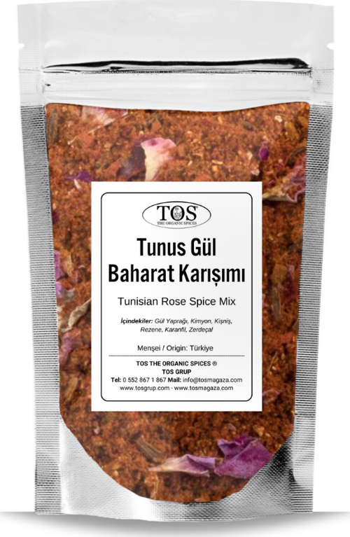 Tunus Gül Baharat Karışımı 250 gr Tunisian Rose Spice Blend - Premium Quality | Baharat Karışımı