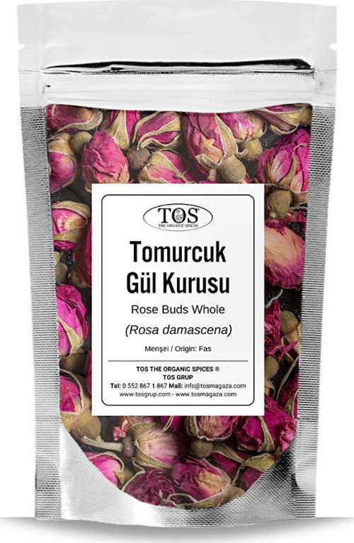 Tomurcuk Gül Kurusu 100 gr (1. Kalite) Rosa damascena / Rose Buds Whole