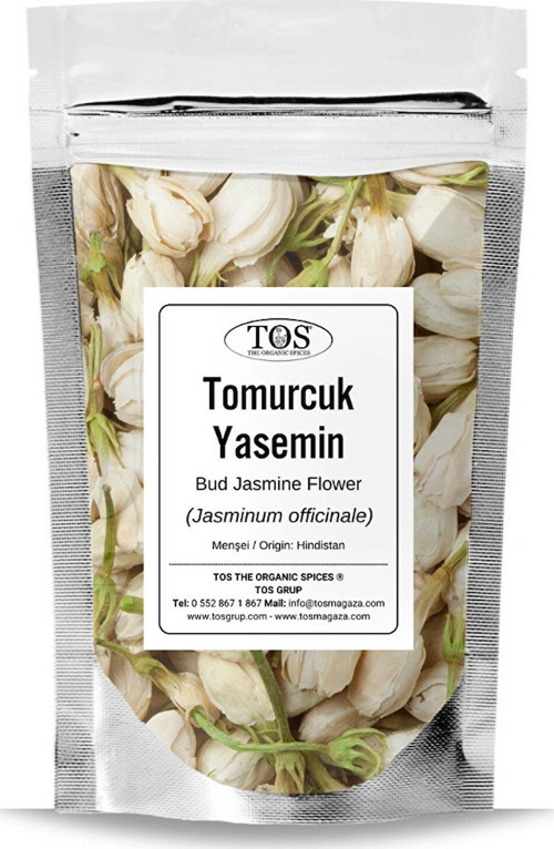 Tomurcuk Yasemin Çiçeği 50 gr (1. Kalite) Jasminum officinale / Bud Jasmine Flower