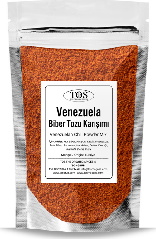 Venezuela Biber Tozu Karışımı 250 gr (1. Kalite) Venezuelan Chili Powder Mix