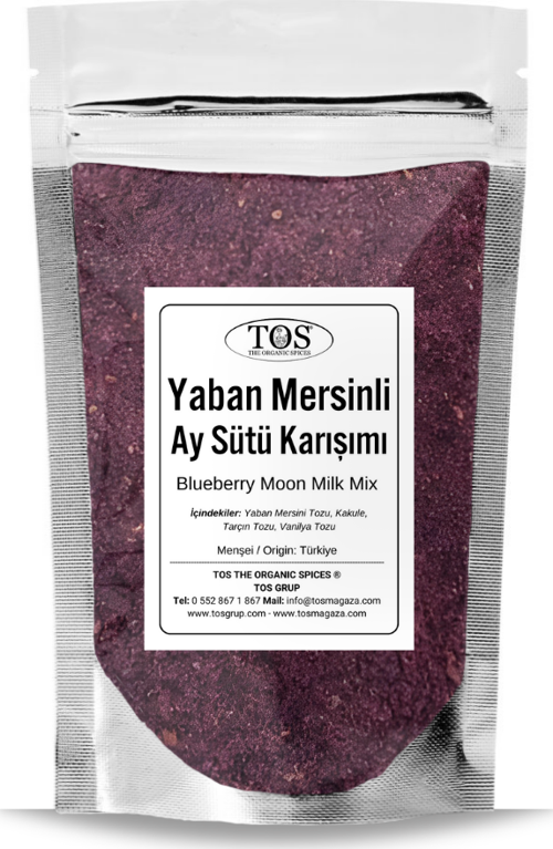 Yaban Mersinli Ay Sütü Karışımı 100 gr (1. Kalite) Blueberry Moon Milk Blend