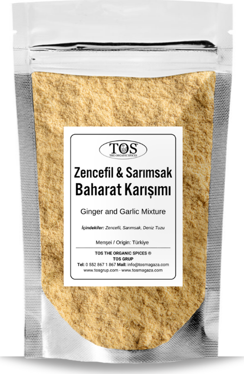 Zencefil & Sarımsak Karışımı 100 gr Ginger & Garlic Blend - Premium Quality | Baharat Karışımı