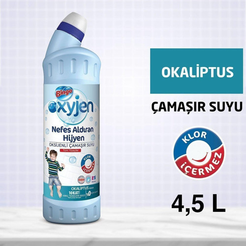 Oksijen Çamaşır Suyu 750 Ml Ekonomi Paketi 6'Lı Okaliptus
