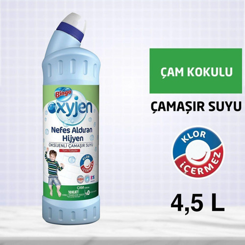 Oksijen Çamaşır Suyu 750 Ml Ferahlatan Hijyen Ekonomi Paketi 6'Lı