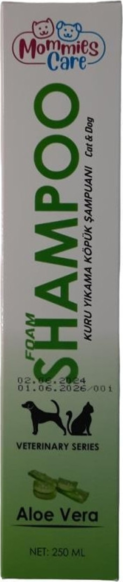 Kedi Köpek Kuru Yıkama Köpük Şampuan Aloe Vera 250 Ml