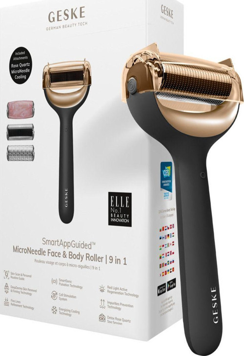 Dermaroller Cihaz (Mikro İğneli, Buz Başlığı, Pembe Kuvars Başlıklı) | MicroNeedle Face & Body Roller