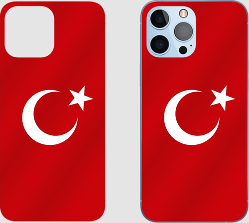 Doogee Y6 Max Türk Bayrağı Arka Kaplama