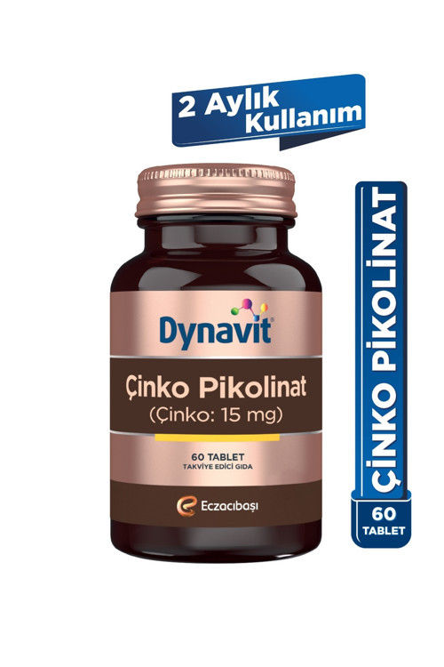 Çinko Pikolinat 15mg 60 Tablet - Zinc Picolinate - Saç & Cilt & Tırnak & Bağışıklık