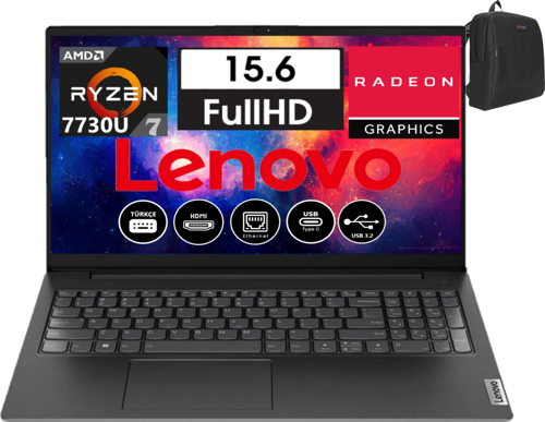 V15 G4 Abp Amd Ryzen 7 7730U 8gb 2tb SSD 15.6 Fullhd WINDOWS11PRO Taşınabilir Bilgisayar V82YY001MTRW04 + Weblegelsin Çanta
