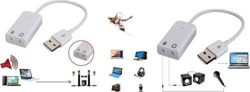 7+1 Usb Ses Kartı Virtual 3d Kablolu Windows 7/8/10 , Xp Uyumlu Ses Kartı Sıfır Kutusunda