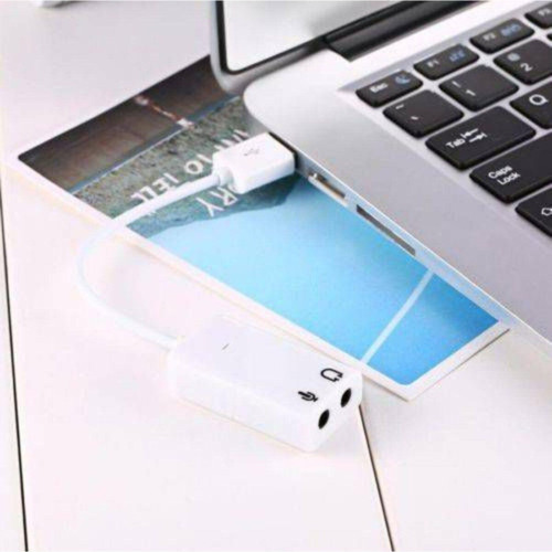 Bilgisayar Labtop Ses Kartı Çıkışı Bozuk Ve Arızalı Olan Için Usb Den Ses Kartı Mikrofonlu+kulaklık