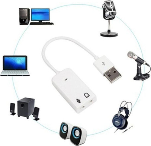 Kablolu 7.1 3d Usb Ses Kartı 7+1 Virtual Sound Win 7 8 9 10 Mikrofon Kulaklık