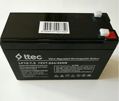 12V 7AH BAKIMSIZ KURU AKÜ 12-7 AKÜ UPS GÜÇ KAYNAĞI AKÜSÜ