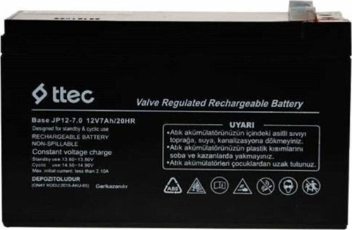 PİLSAN Çocuk araba ARAÇ Oyuncak uyumlu 12 Volt 7 Amper Bakımsız Kuru Akü 12V 7Ah