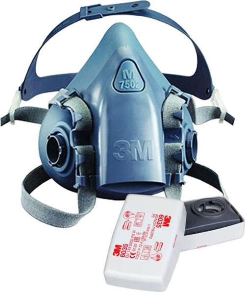 7502 Yarım Yüz Maskesi Orta Boy Ve 3M 6035 P3 Filtre