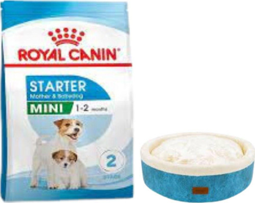 Mini Starter Mother&Babydog Köpek Maması 4 Kg, Mavi Mia Donut Yatak