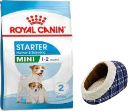 Mini Starter Mother&Babydog Köpek Maması 4 Kg, Mia Alaska Ekose Mavi Yatak