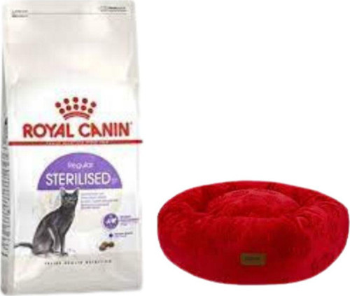 Sterilised 37 Kısırlaştırılmış Kuru Kedi Maması 4 Kg, Kırmızı Luxe Donut Yatak