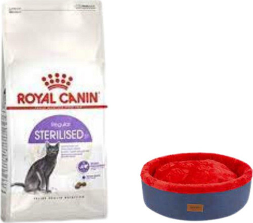 Sterilised 37 Kısırlaştırılmış Kuru Kedi Maması 4 Kg, Lacivert Mia Donut Yatak