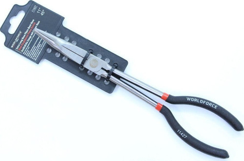 11427 Uzun Kargaburnu Pense Kavisli Uç S2 Çelik Profesyonel Alet 280 Mm