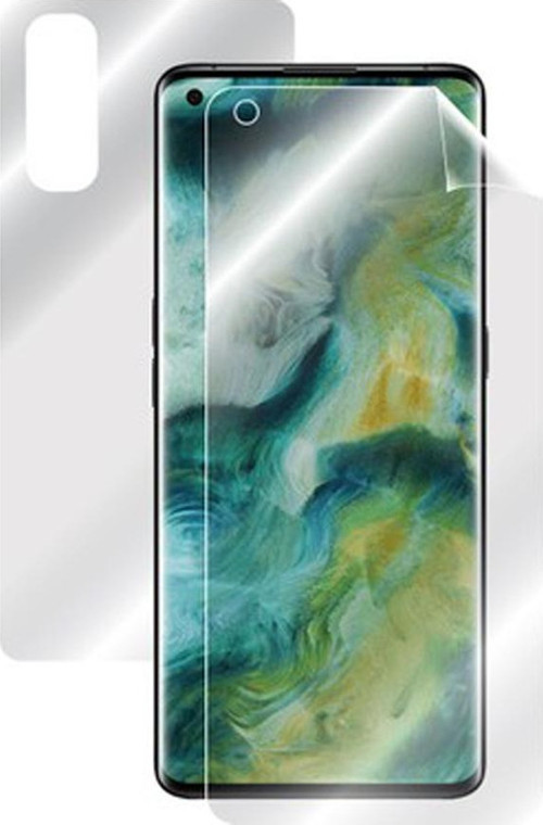Oppo A73 2020 Ön-Arka Darbe Emici HD Ekran Koruyucu Kaplama
