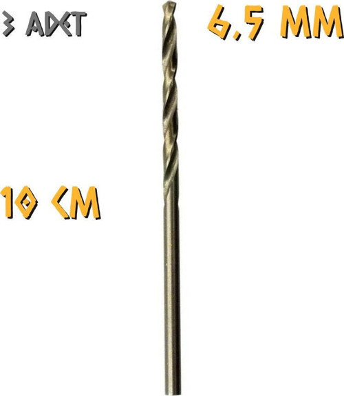 Tyson Metal Ahşap Delici HSS Matkap Ucu 6.5 mm. - 3 Adet