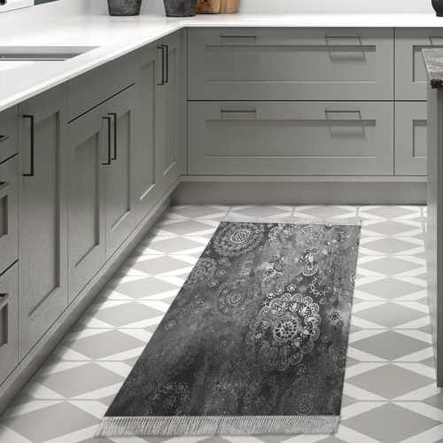 Kaymaz Taban Djt Mutfak Halısı Star Pamuk Saçaklı Modern 1999