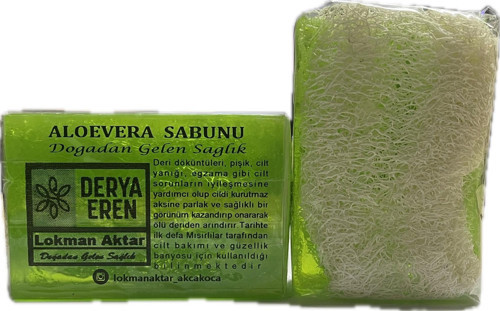 Doğal Kabak Lifli Aloevera Sabunu 100-120gr 1Adet