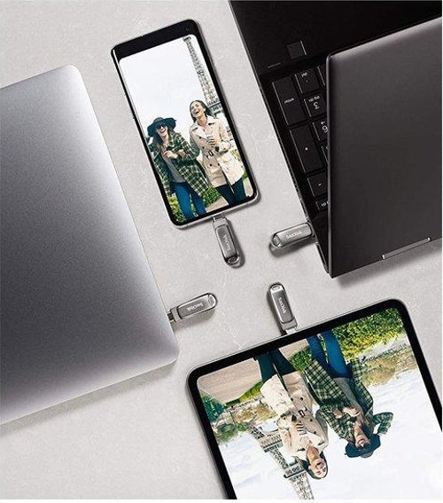SanDisk 128 GB Dual Drive Luxe Type-C SDDDC4-128G-G46 USB Bellek 4
