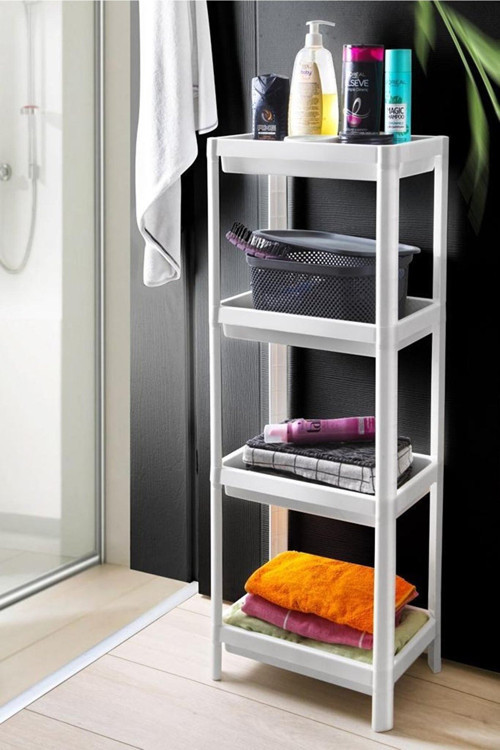 Beyaz Banyo Rafı, Organizer Raf, Çok Kullanışlı Raf Ünitesi