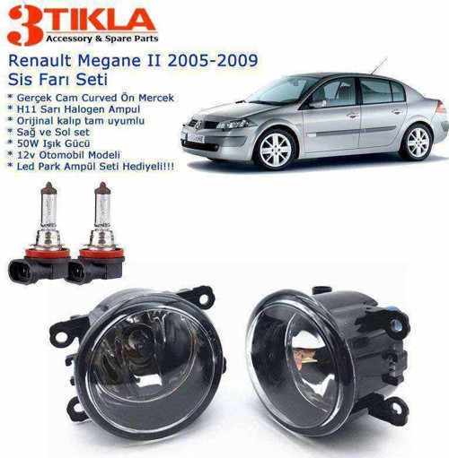Renault Megane II Sedan 2005-2009 Sis Farı Set Oem: 8200074008