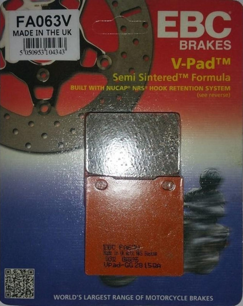 Fa063V 1995-2004 Suzuki GSF 600 Bandit S Uyumlu Arka Fren Balatası Yarı Sinterli Balata
