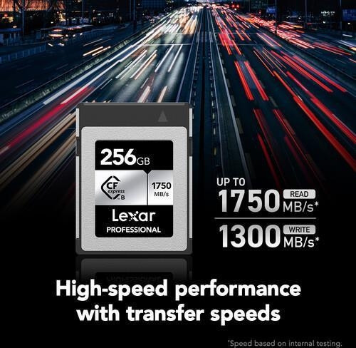 Lexar 256GB CFexpress Type B 1750Mb/1300Mb Hafıza Kartı 4