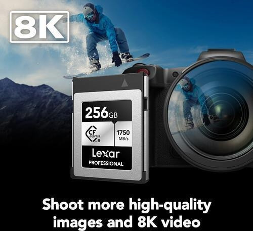 Lexar 256GB CFexpress Type B 1750Mb/1300Mb Hafıza Kartı 3