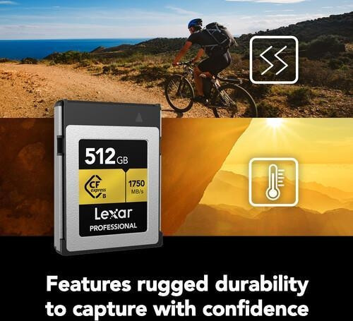 Lexar 512GB CFexpress Type B 1750Mb/1500Mb Hafıza Kartı 7
