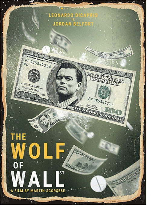 The Wolf Of Wall Street Dekoratif Ahşap Tablo 50Cm X 70Cm