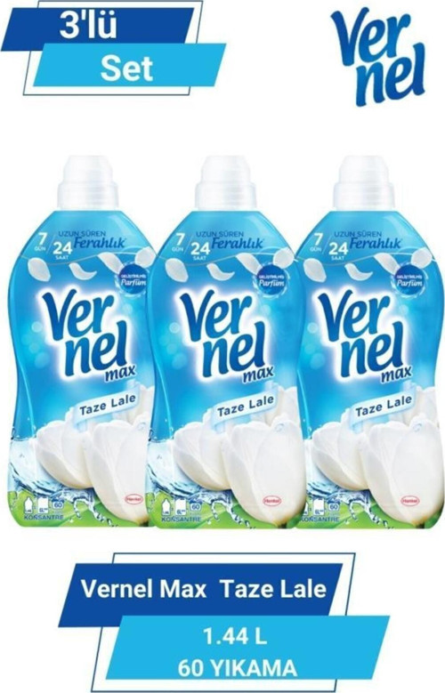 Max Konsantre Çamaşır Yumuşatıcısı Taze Lale 3 x 1440 ML