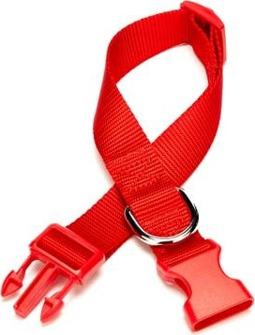 Dokuma Köpek Boyun Tasması 2 cm x 30-45 cm Kırmızı 25 kg