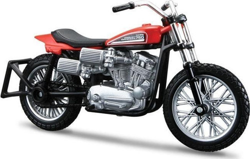 Harley Davidson 1972 XR750 Racing Bike 1:18 Model Motorsik
