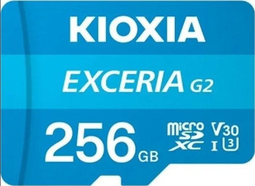 Kıoxıa 256gb Exceriag2, Lmex1l256gg2, U1 V30 4k, Cl10, 100mb/s, Microsd Kart Bellek (sd Adaptörlü)