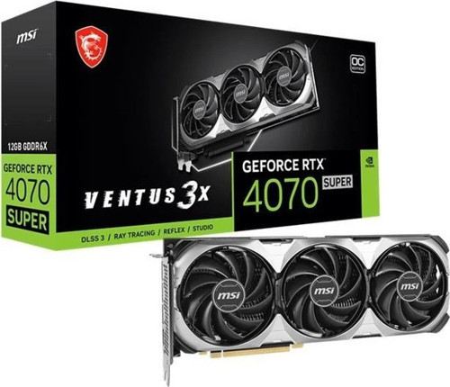 Geforce Rtx4070 Super 12g Ventus 3x Oc 12gb Gddr6x 1xhdmı 3xdp Ekran Kartı