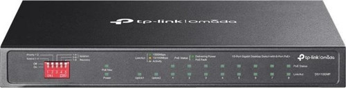 Tp-lınk Omada Ds110gmp 8 Port Gıgabıt + 2xgıgabıt Rj45/1xrj45 Combo Port 123w 250 Metre Poe Mesafe M