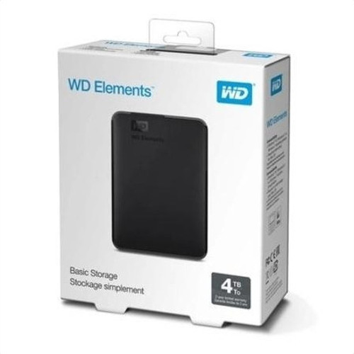 Wd Wdbu6y0040bbk-wesn, Elements, 4tb, 2.5", Usb3.0, Taşınabilir, Harici Hdd, Siyah
