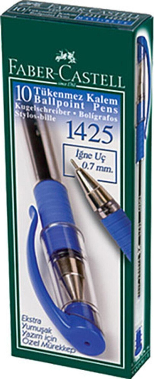 10 Lu Paket Mavi 1425 Iğne Uçlu Tükenmez Kalem