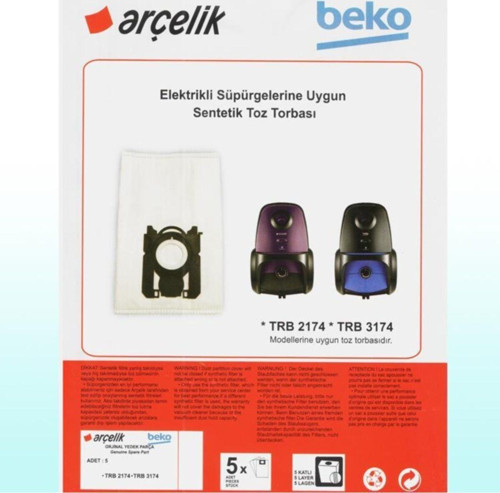 Trb 3174 Süpürge Modeli 5 Adet Toz Torbası